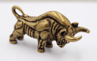 Auktion 369<br>Messingfigur, Stier, ca. H-2,5cm L-5cm [1]