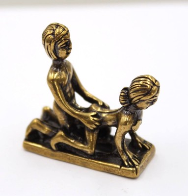 Auktion 369<br>kleine bronzefarbene Messingminiatur, Erotika, ca. H-3,5cm [1]