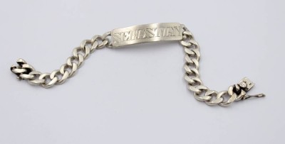 Auktion 369<br>Ident.-Armband, Silber gepr., Gavur 