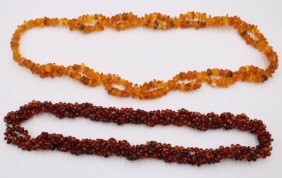 Auktion 369<br>2x div. Bernsteinketten, zus. ca. 144gr., ca. L-66cm [1]