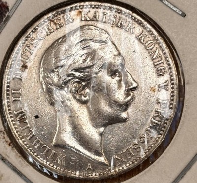 Auktion 369<br>3 Mark Preussen, Wilhelm II, 1912 [1]