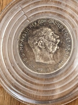 Auktion 369<br>1 Krone 1915, K.u.K, Franz Josef I, Silber-835-, ca. 5 gr. [1]