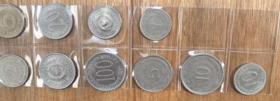 Auktion 369<br>10 Umlaufmünzen Jugoslawien, Dinare, 80-er Jahre [1]