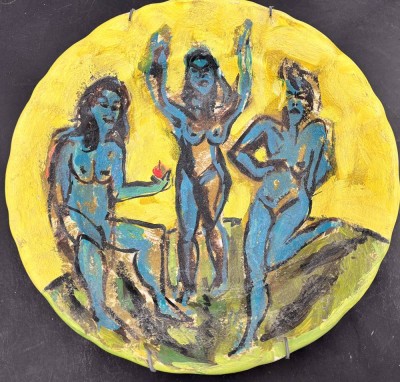 Auktion 369<br>bemalter Teller 