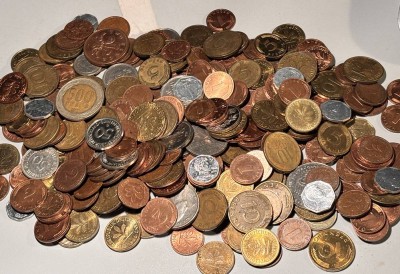 Auktion 369<br>gr. Lot Münzen, hpts. BRD Mark und Pfennige, zus. 770 gr [1]