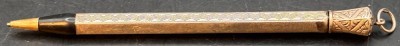 Auktion 369<br>Drehbleistift, Gehäuse Silber-900-, um 1920, 7,6 gr [1]