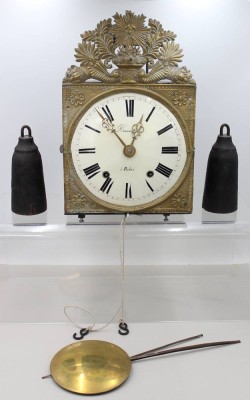 Auktion 369<br>antike Comtoise-Uhr, Frankreich, Werk läuft, H-42cm B-27,5cm T-15cm, ohne Schlüssel [1]