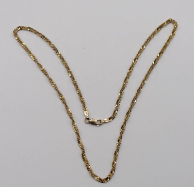 Auktion 369<br>Halskette, 925er Silber vergoldet, Milor Italy, 5,9gr., L-45cm [1]