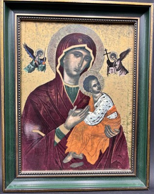 Auktion 369<br>Ikone auf Heinrich-Porzellan, Gottesmutter der Passion,  limitiert [1]
