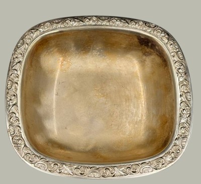 Auktion 369<br>versilberte Schale 