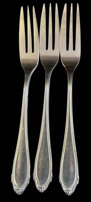 Auktion 369<br>3x Kuchengabeln, Silber-800-, L-15 cm, 78 gr [1]