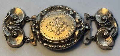 Auktion 370<br>antike Schaumgold-Perlenschliesse für 2 Stränge, Altersspuren [1]