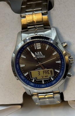 Auktion 370<br>Meister Anker Herren Funkuhr TD2176, neu in OVP mit Beschreibung, Werk läuft [1]