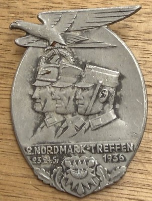 Auktion 370<br>Abzeichen - 2. Nordmark-Treffen 1936, Aluminium, H-5 cm [1]