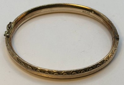 Auktion 370<br>vintage Double Armreif mit Sicherheitsacht, ca. 7x6 cm [1]