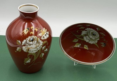 Auktion 370<br>grosse Vase und passende Schale 