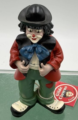 Auktion 370<br>Gildeclown und Kinderwagen, beide mit Etikett, 1x Hutkrempe bestossen, H-15 cm [1]