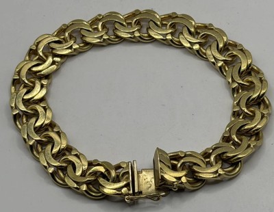 Auktion 370<br>massives Double-Armband, L-20 cm, ca. 32 gr [1]