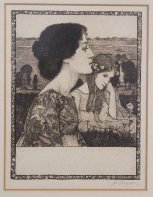 Auktion 370<br>Heinrich Vogeler (1872-1942), Radierung, Titel 
