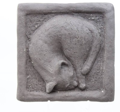 Auktion 370<br>Wandkeramik, Katze, monogrammiert Ch.J., ca. 18,5 x 18,5cm [1]