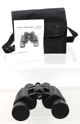 Auktion 370<br>Prismen-Zoomfernglas, 7-21 x 40, in Tasche, guter Zustand [1]