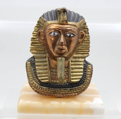 Auktion 370<br>Büste des ägyptischen Pharaos Tutanchamun, ca. H-13,5cm [1]