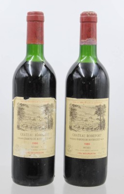Auktion 370<br>2x Flaschen Château Romefort 1986 Médoc [1]