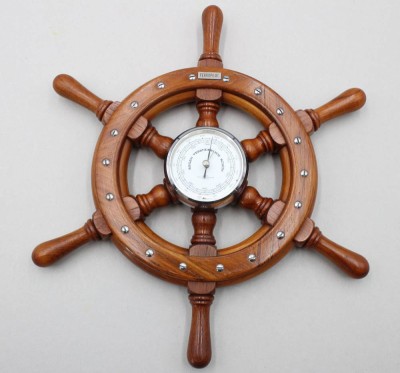 Auktion 372<br>Wandbarometer im maritimen Stil, WEMPE, ca. D-35cm [1]