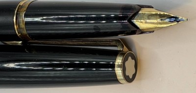 Auktion 370<br>Mont Blanc Füller 121 mit Goldfeder-750-, Patrone, guter Zustand, 70-er Jahre [1]