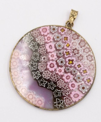 Auktion 370<br>Millefiori-Anhänger , Murano, ca. D-3,5cm [1]