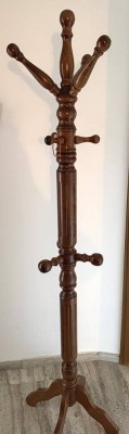 Auktion 370<br>Holz Garderobenständer, H-190 cm, zerlegbar [1]