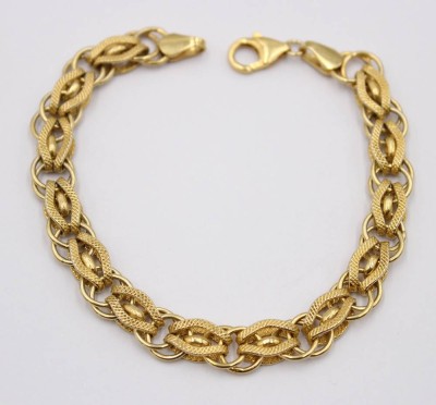 Auktion 370<br>925er Silber-Armband, vergoldet, 15,3gr., ca. L-19cm [1]