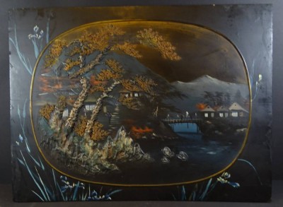 Auktion 320 / Los 12061 <br>Altes Relief/ Gemälde, Landschaft, China