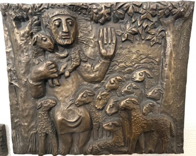 Auktion 370<br>Egino WEINERT (1920-2012)  wohl,  gr. Bronze-Reliefplatte, 