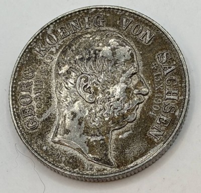 Auktion 370<br>2 Mark Georg, König von Sachsen 1904 [1]