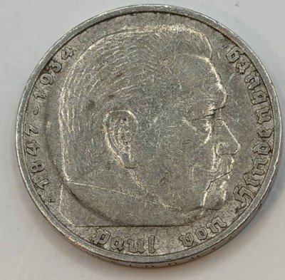 Auktion 370<br>5 Reichsmark 1935, Hindenburg [1]