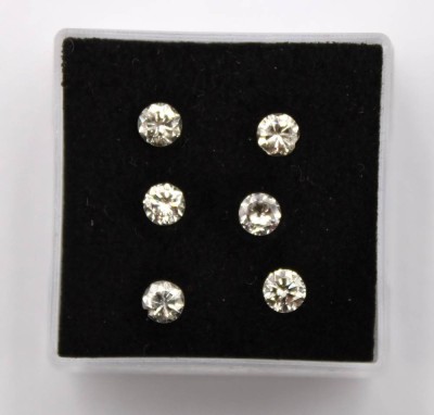 Auktion 370<br>6x kl. Brillanten, zus. ca. 1ct [1]