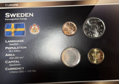 Auktion 370<br>Kursmünzensatz Schweden, mit Zertifikat, limitiert [1]