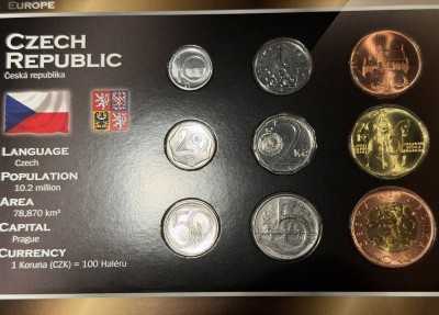 Auktion 370<br>Kursmünzensatz Czech Republic, mit Zertifikat, limitiert [1]