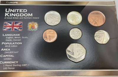 Auktion 370<br>Kursmünzensatz United Kingdom, mit Zertifikat, limitiert [1]