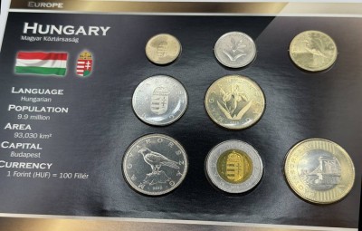 Auktion 370<br>Kursmünzensatz Ungarn, mit Zertifikat, limitiert [1]