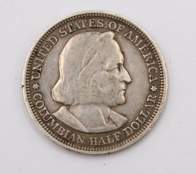 Auktion 370<br>1893 Columbian Exposition Half Dollar, 12,3gr., D-3cm [1]