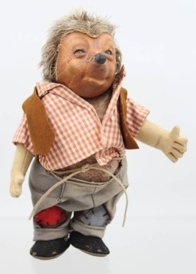 Auktion 370<br>Mecki-Figur, Steiff, älter, bespielte Erhaltung, H-26cm [1]