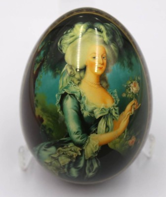 Auktion 370<br>Lackei mit Portrait der ranzösischen Malerin Élisabeth Vigée-Lebrun, ohne Stand, ca. H-10,5cm [1]