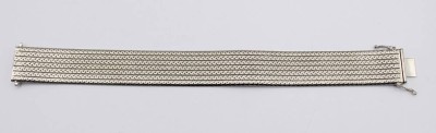 Auktion 370<br>flaches Armband, versilbert, ca. L-19cm [1]