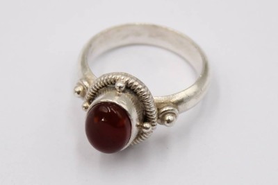 Auktion 370<br>Karneol Ring aus Silber (getestet), Ringweite 54, 6,0 Gramm [1]