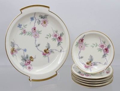 Auktion 370<br>Konfektset. Hutschenreuther, 7tlg., ca. D-20cm [1]