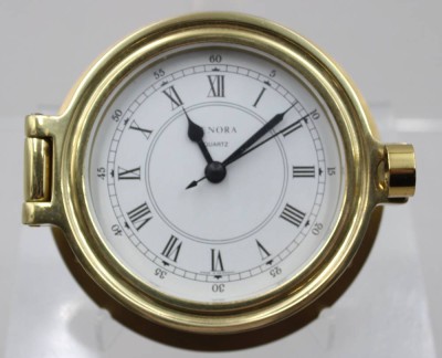 Auktion 370<br>Wanduhr im maritimen Stil, Benora Quartz, D-12cm T-6cm [1]