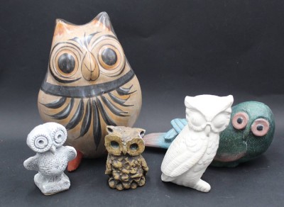 Auktion 370<br>5x div. Eulen-Figuren [1]