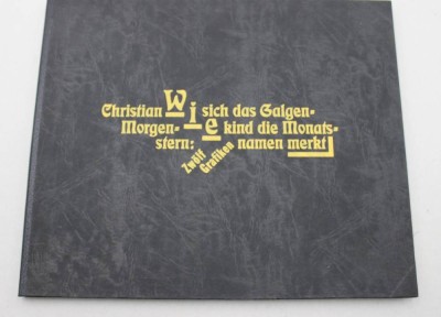 Auktion 370<br>Christian Morgenstern, Wie sich das Galgenkind die Monatsnamen merkt, Zwölf Grafiken. [1]